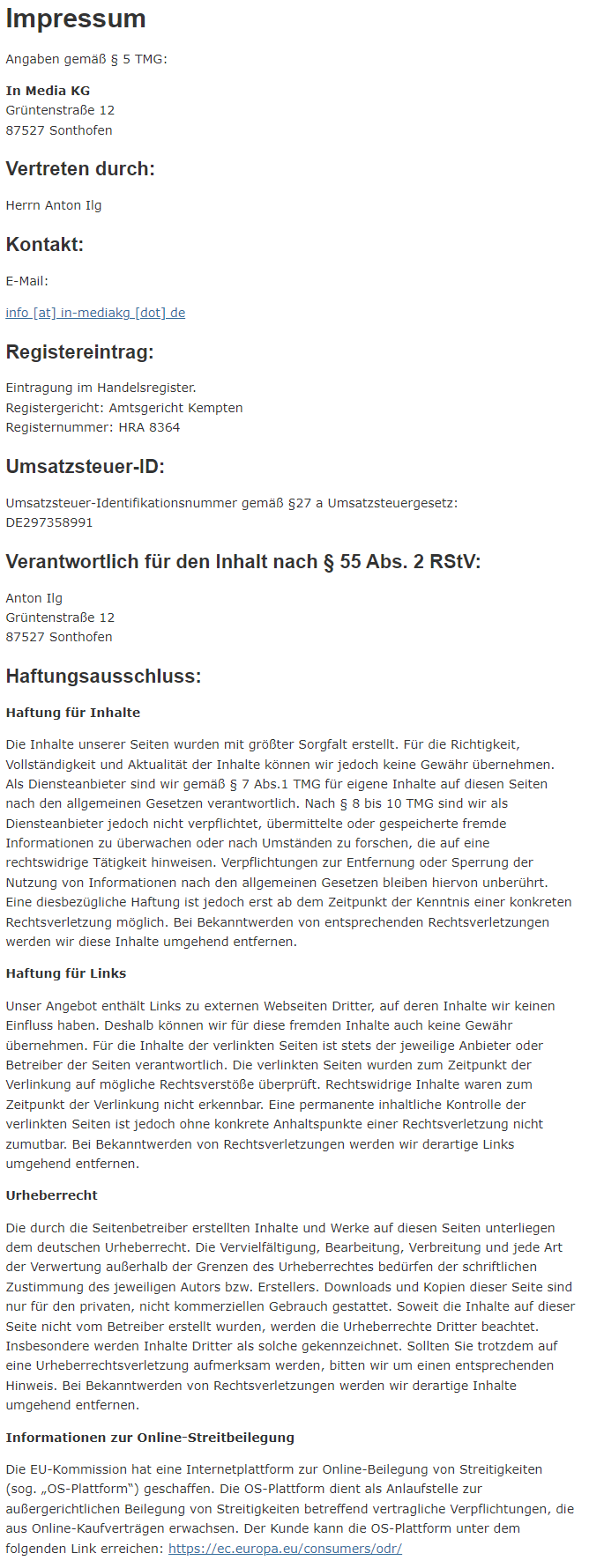 Impressum