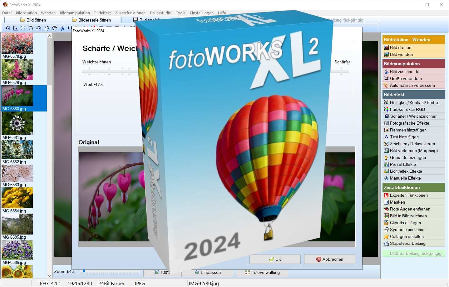 Fotoworks XL Bildbearbeitungsprogramm Update