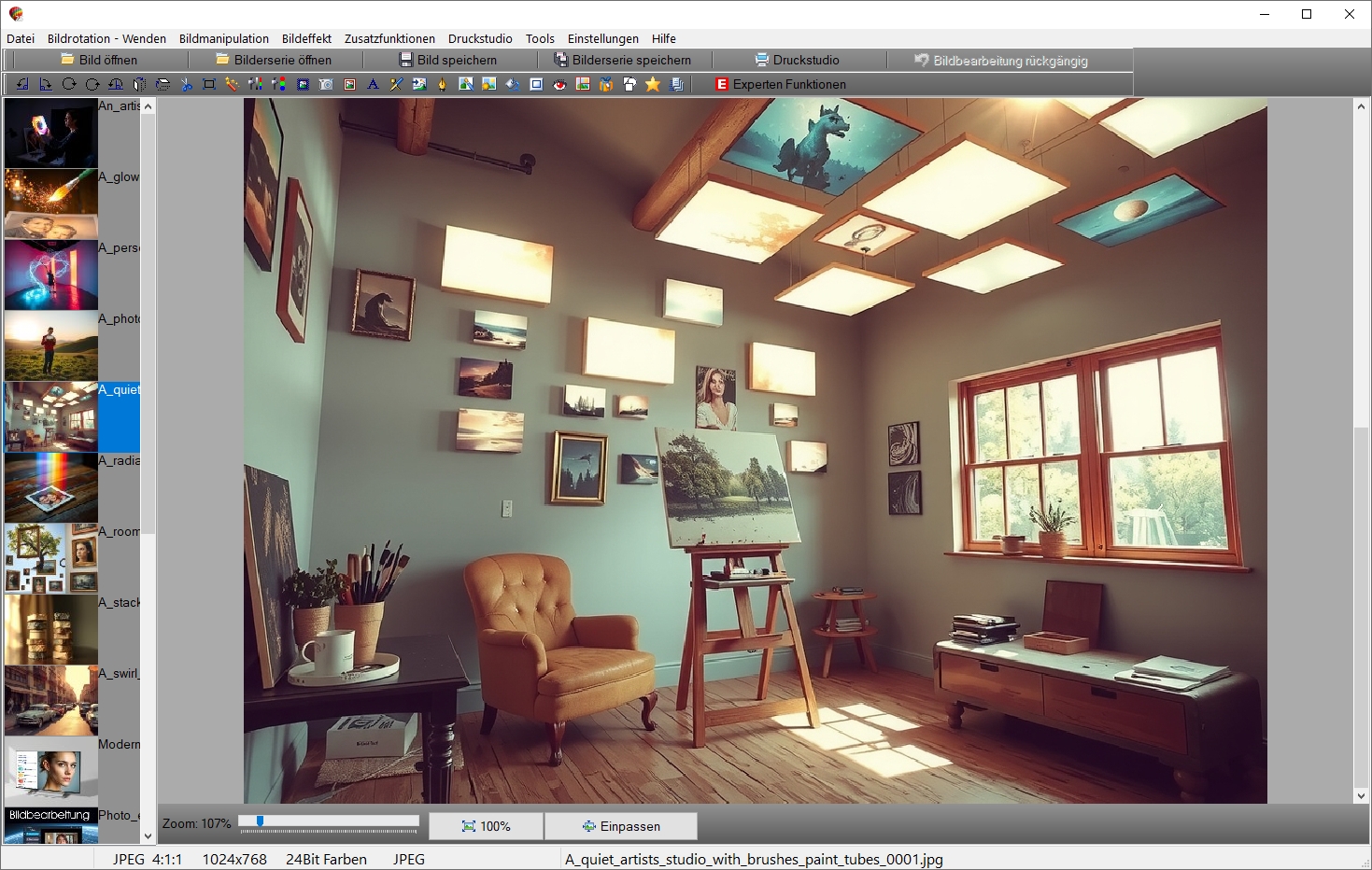 Bildbearbeitungsprogramm Test