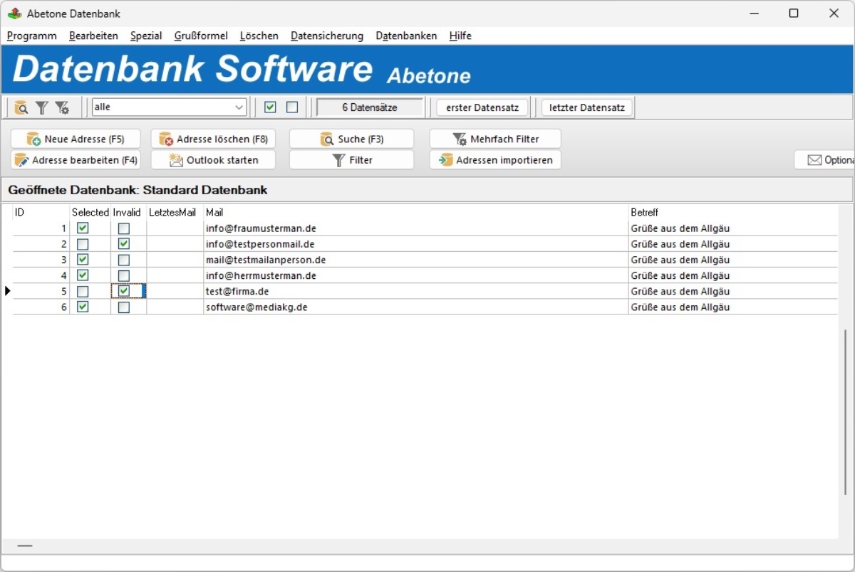 Windows Datenbank Programm